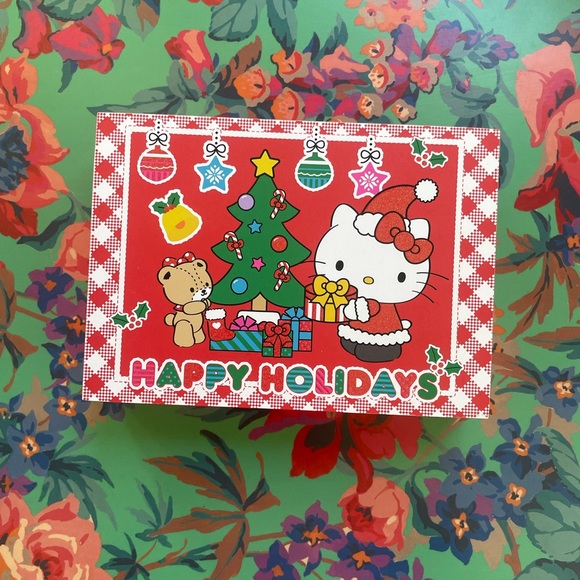 NEW Hello Kitty Happy Holidays Christmas block home decor - Picture 8 of 11